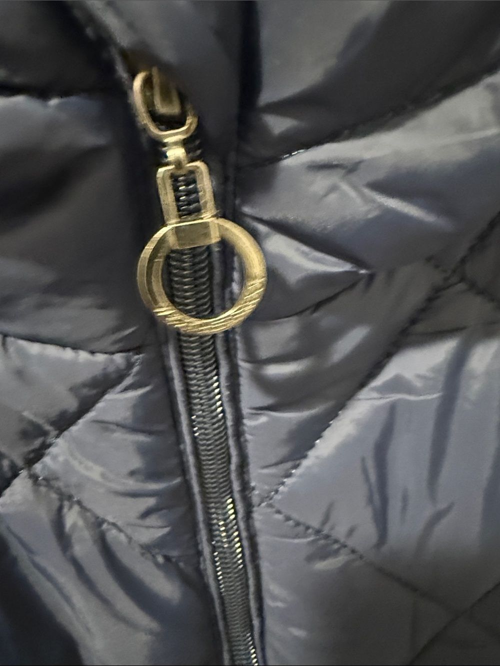 Weatherproof Navy Diamond-Quilt Hooded Puffer Coat - Picture 3 of 15